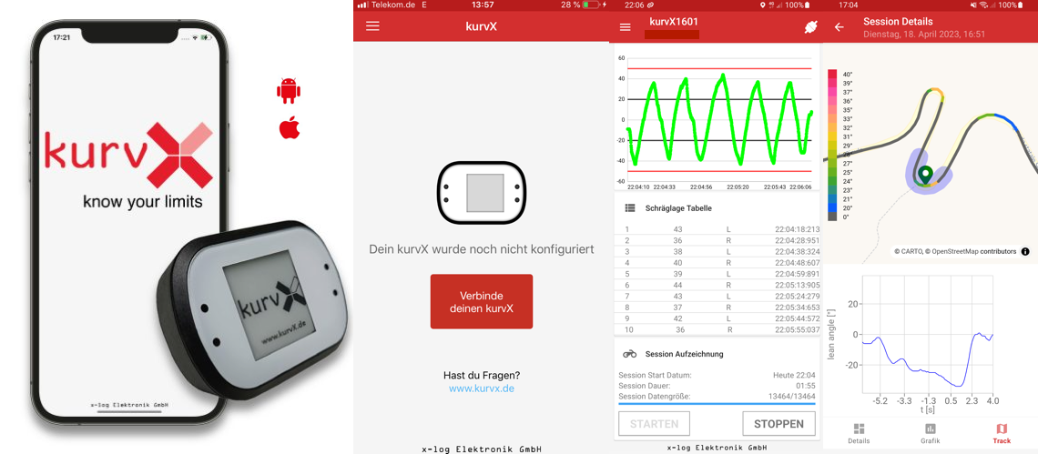 kurvX Apps: Android & iOS